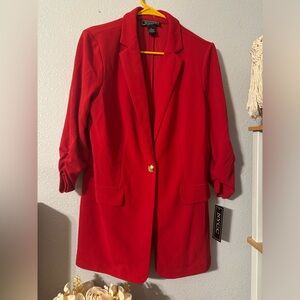 Red NYCC Blazer with 3/4 sleeve